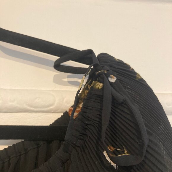 Aritzia Wilfred off the shoulder Talence floral blouse size L - Picture 7 of 10